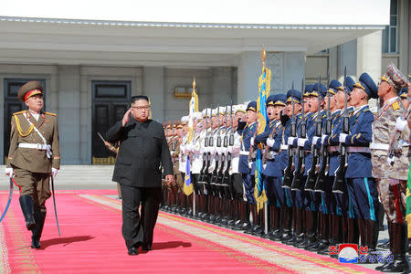 North Korean leader Kim Jong Un attends celebrations