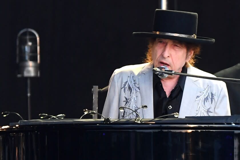 LONDON, ENGLAND - JULY 12: Bob Dylan performs on a double bill with Neil Young at Hyde Park on July 12, 2019 in London, England. (Photo by Dave J Hogan/Getty Images for ABA)