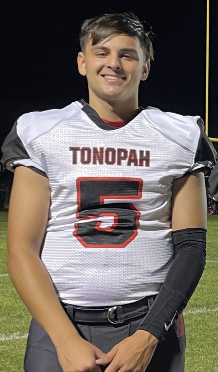 Chace Logan passed for 502 yards in Tonopah Valley's win Friday.