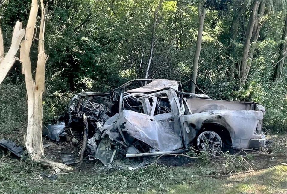 Kenneth B. Faulkner, 25, of Horseheads, was killed when his truck crashed into a tree and burst into flames Aug. 5, 2023 in Jefferson County, according to New York State Police.