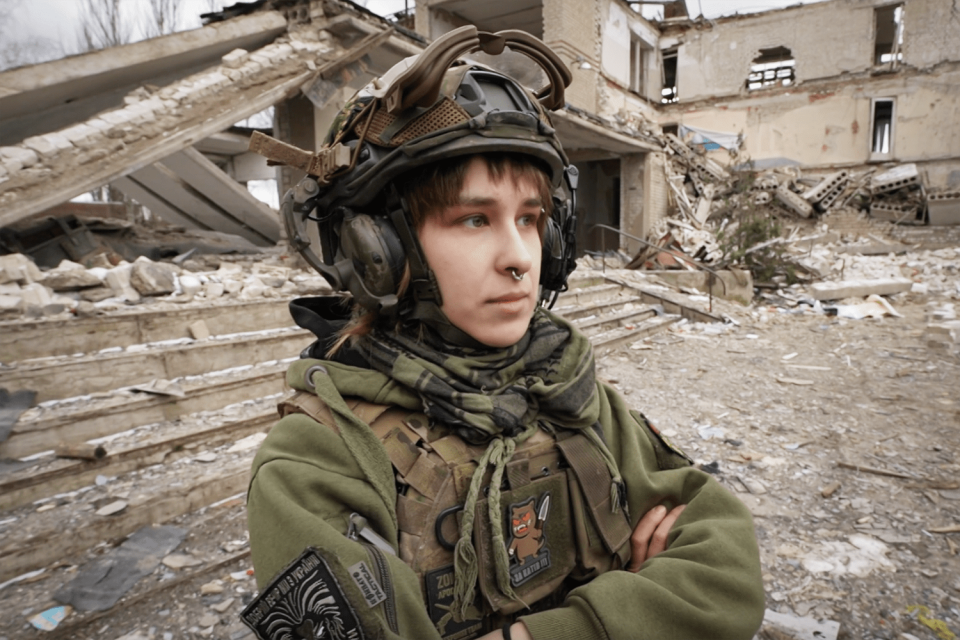 Ukraine Engel Women Soldiers (Carlos Huazano / NBC News)