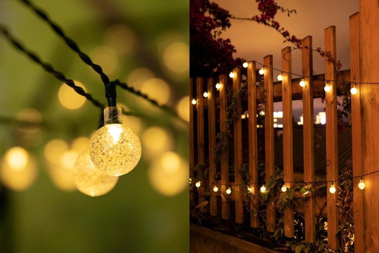 amazon solar-powered lights, solar lights, outdoor solar lights, solar string lights