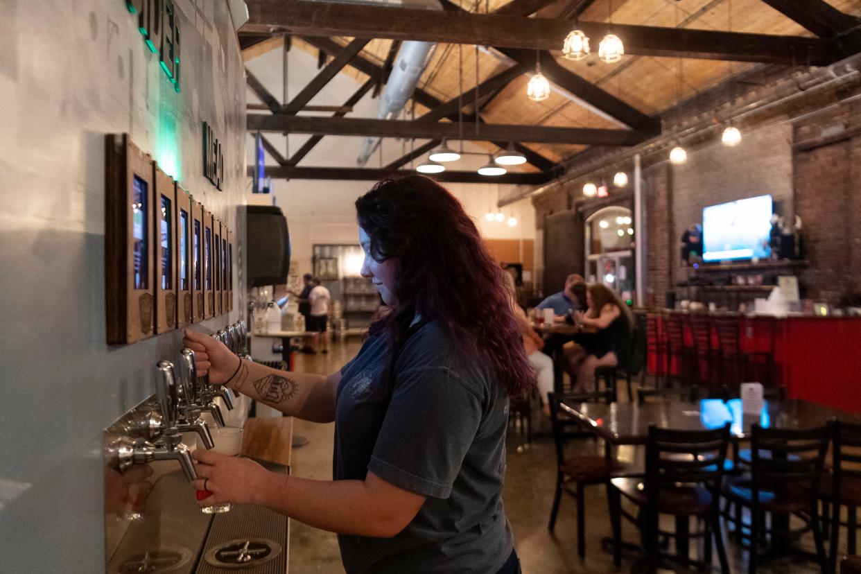 From Pour Taproom: "We are a self-serve taproom with 68 always-rotating digital taps where you sample any beverage by the ounce, and there, only pay by the ounce."
