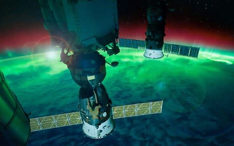 The Aurora Australis, captured by the NASA Space Station - Credit: Getty