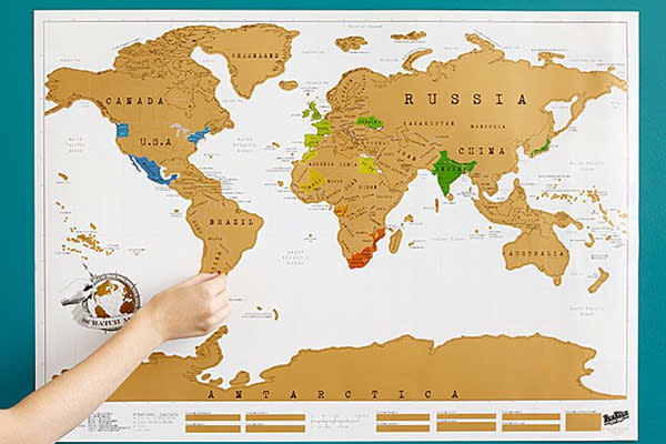 Mapa rascable del mundo