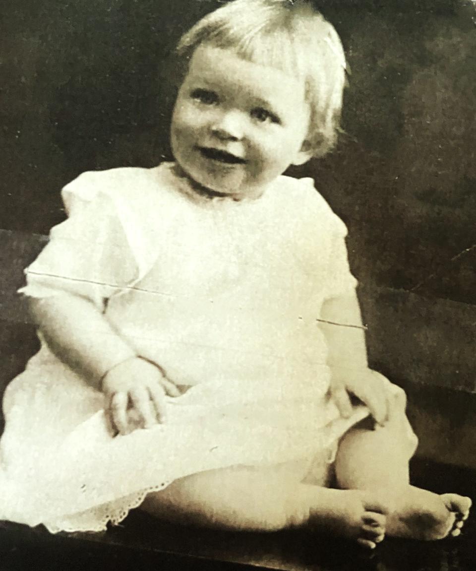 Josephine Coletti as a baby in Quincy.