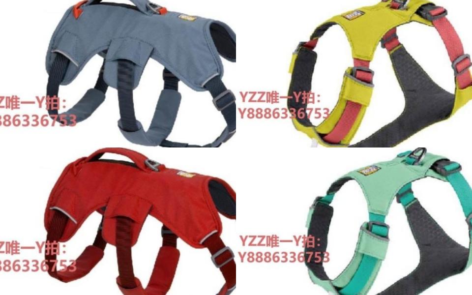 美國Ruffwear的胸背帶與牽引繩，都備受全球飼主喜愛。（圖取自Yahoo拍賣）