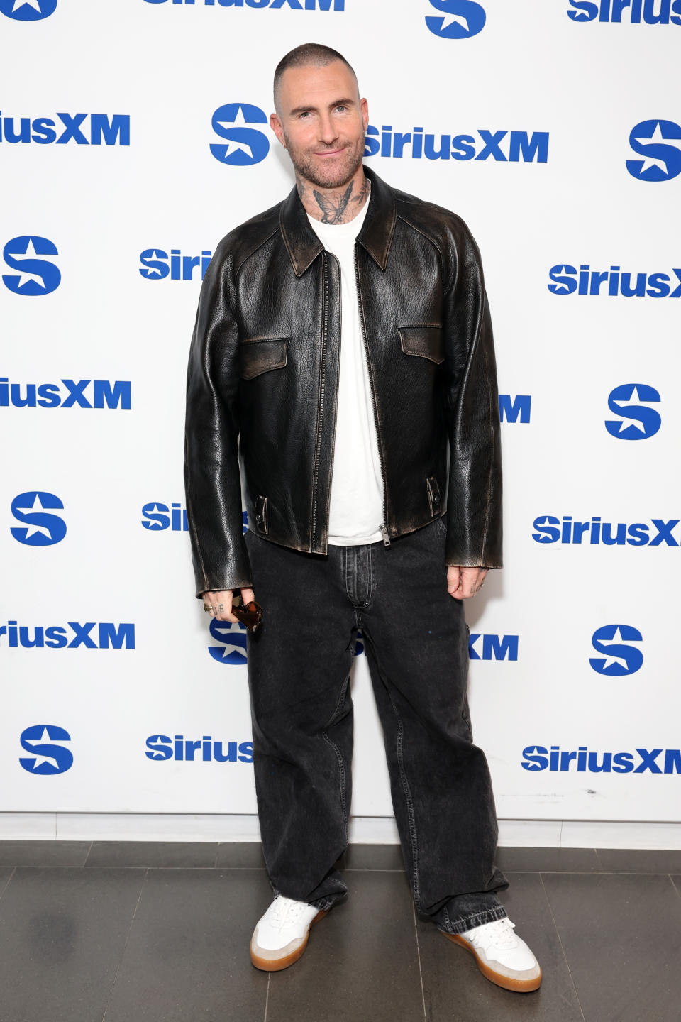 NEW YORK, NEW YORK - APRIL 09: Adam Levine visits the SiriusXM Studios on April 09, 2024 in New York City. (Photo by Cindy Ord/Getty Images)