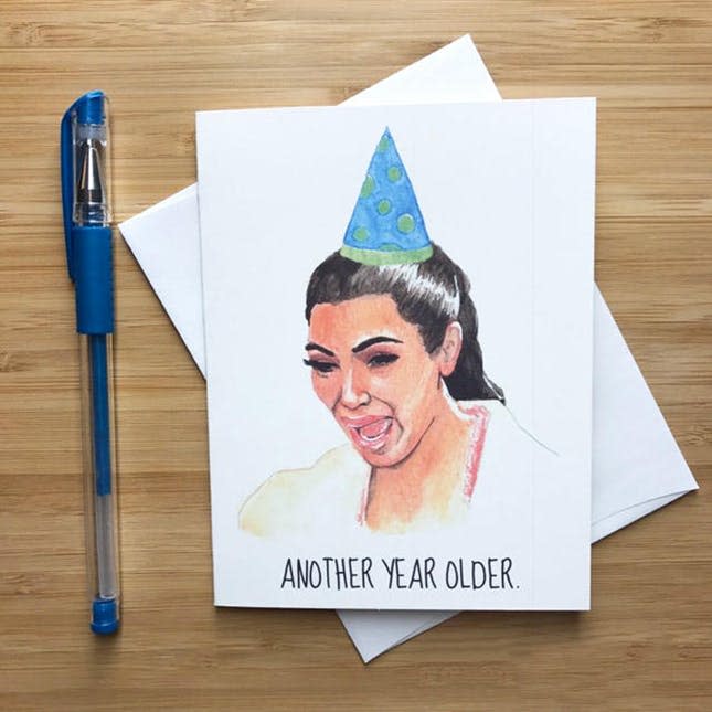 kim kardashian libra birthday card