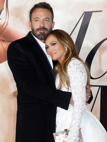 <p>Frazer Harrison/Getty</p> Ben Affleck and Jennifer Lopez at the Los Angeles Special Screening of "Marry Me" on February 08, 2022 in Los Angeles, California.