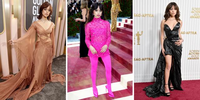 Jenna Ortega Channels Wednesday Addams in a Goth-Glam Gown at 2023 SAG  Awards