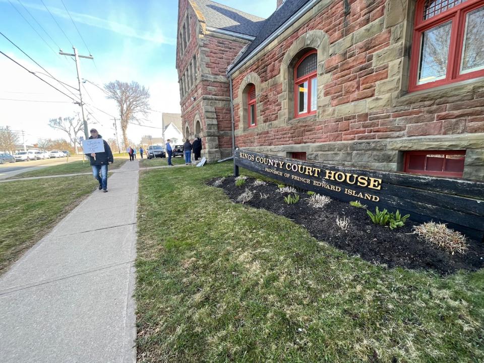 Another view of the Georgetown courthouse on Friday morning.