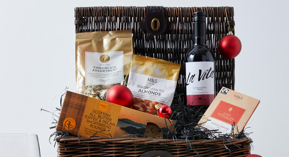 Scroll through to see the best luxury hampers under £100. [Photo: M&S]