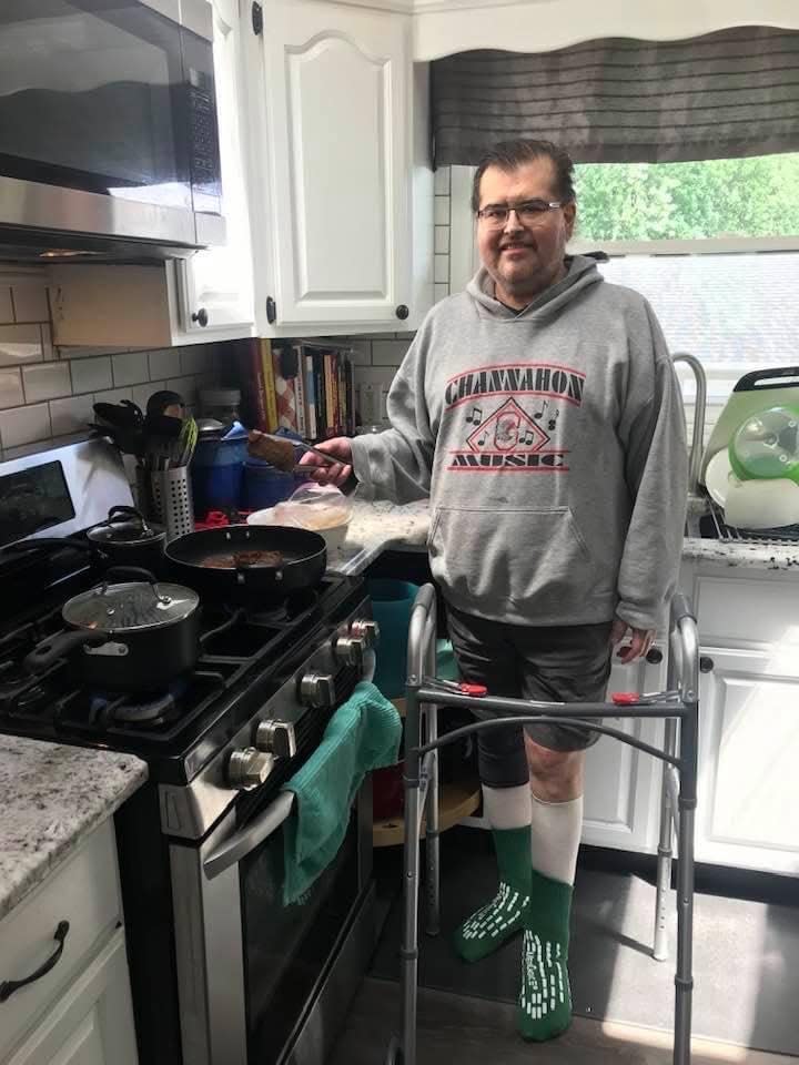 In June, Henry Garza stood for the first time to cook since getting COVID-19 in November 2020.