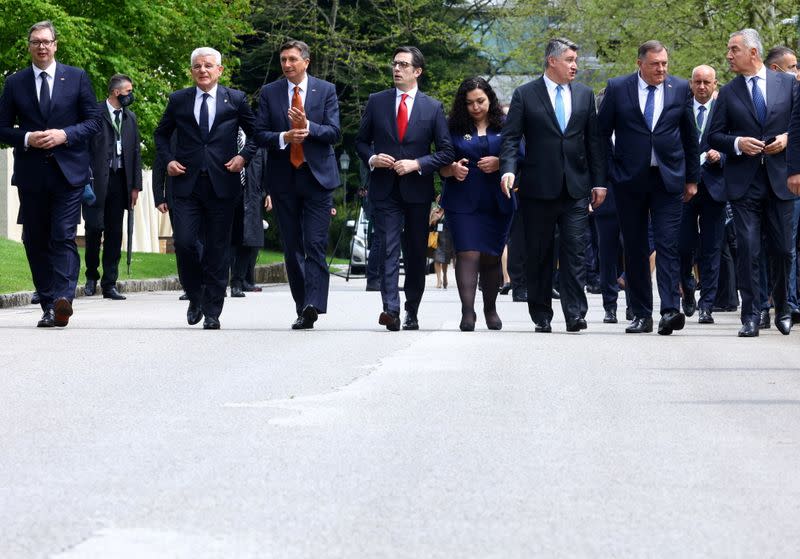 FILE PHOTO: Balkan presidents attend the annual Brdo-Brijuni Process summit in Slovenia