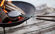 <p>Breakfast is the most important meal of the day, so you’ll want to make sure to eat something before heading off on an adventure. If you’re on the trail, use this waffle iron over a campfire to prepare something warm and fresh. It’s made of cast iron and has wooden handles for optimal comfort when roasting. </p> <p><strong>To buy: </strong><a rel="nofollow noopener" href="http://www.anrdoezrs.net/links/8029122/type/dlg/sid/POFasG1LHOAANov8/http://www.shopterrain.com/games-leisure/fireside-waffle-iron" target="_blank" data-ylk="slk:shopterrain.com;elm:context_link;itc:0;sec:content-canvas" class="link ">shopterrain.com</a>; $42</p>