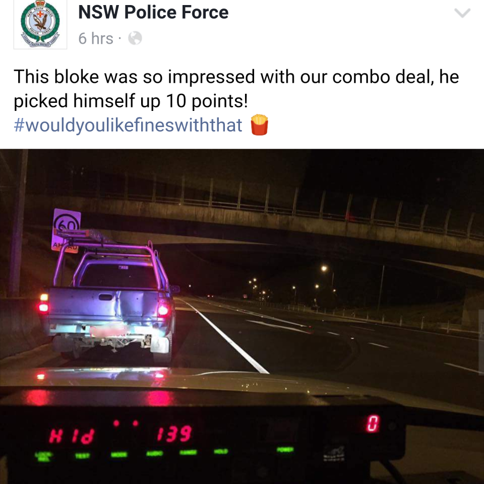 NSW Police funniest Facebook posts