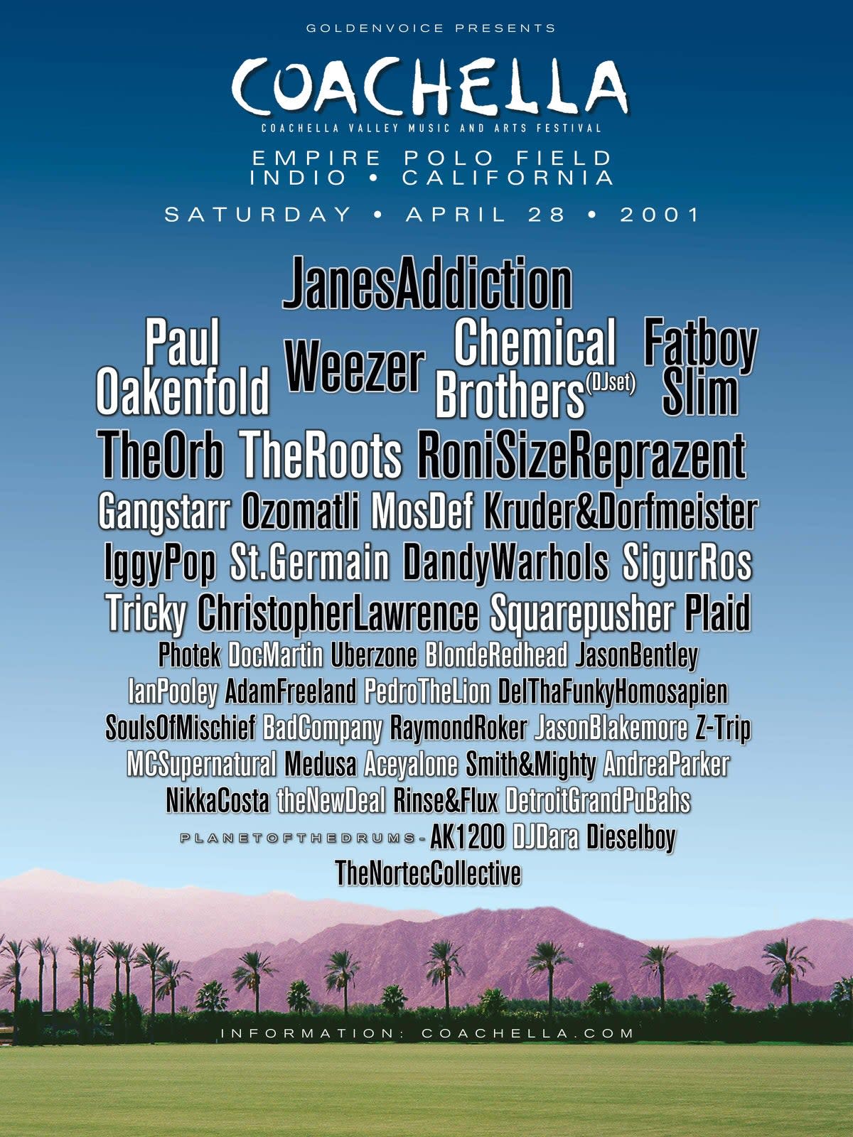 Coachella 2001 poster (Coachella.com)
