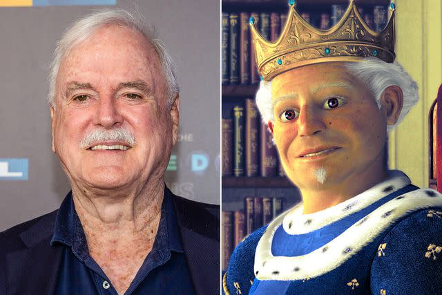 <p>TF-Images/Getty; DreamWorks/ Everett</p> John Cleese; King Harold