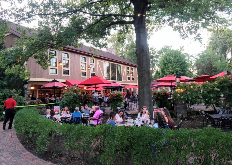 The Piazza at Gervasi Vineyard is a lively dining scene.