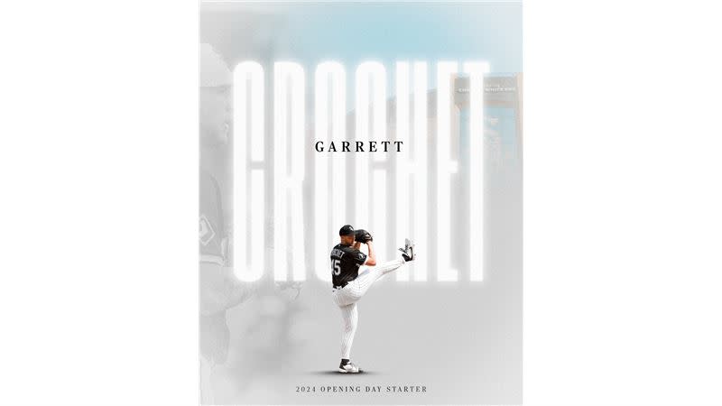 24歲小將克羅謝（Garrett Crochet）將擔任白襪開幕戰先發。（圖／翻攝自白襪推特）