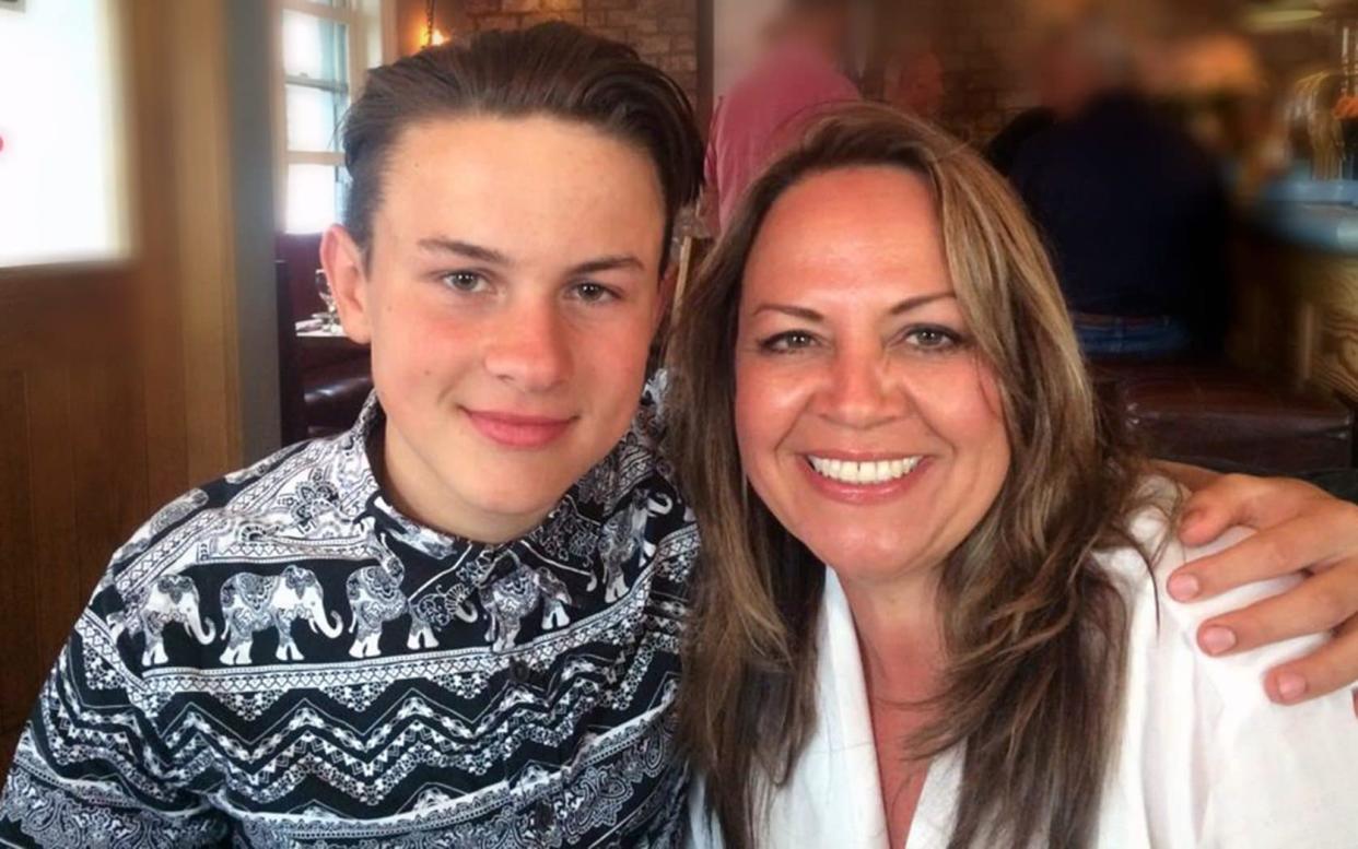 Stephanie Molnar, pictured with son Joshua, said he accepted responsibility for killing friend Yousef Makki