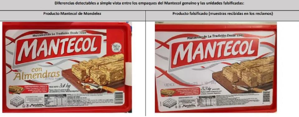 El packaging del Mantecol original