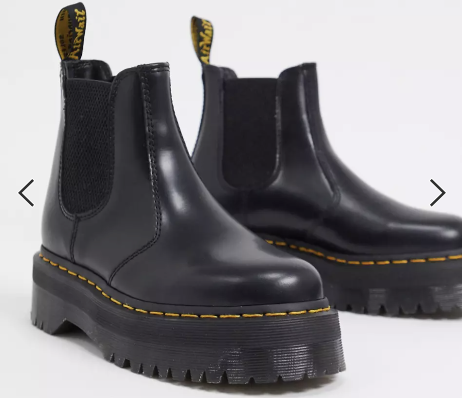 PHOTO: ASOS. Dr Martens 2976 flatform chelsea boots