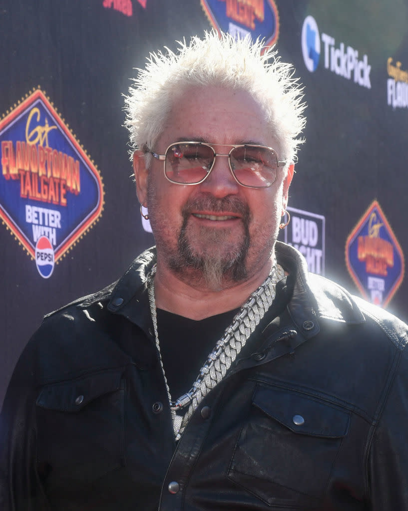 Closeup of Guy Fieri