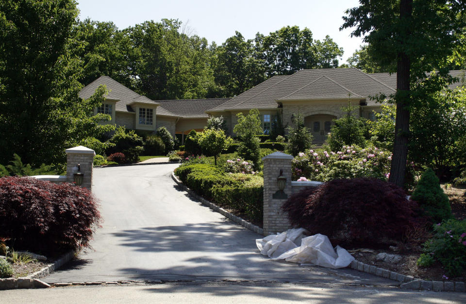 The house used during the filming of television series 'The Sopranos' owned by fictitious mob boss Tony Soprano, in the secluded suburb of North Caldwell, New Jersey. Photo: Chris Wiessner/Reuters