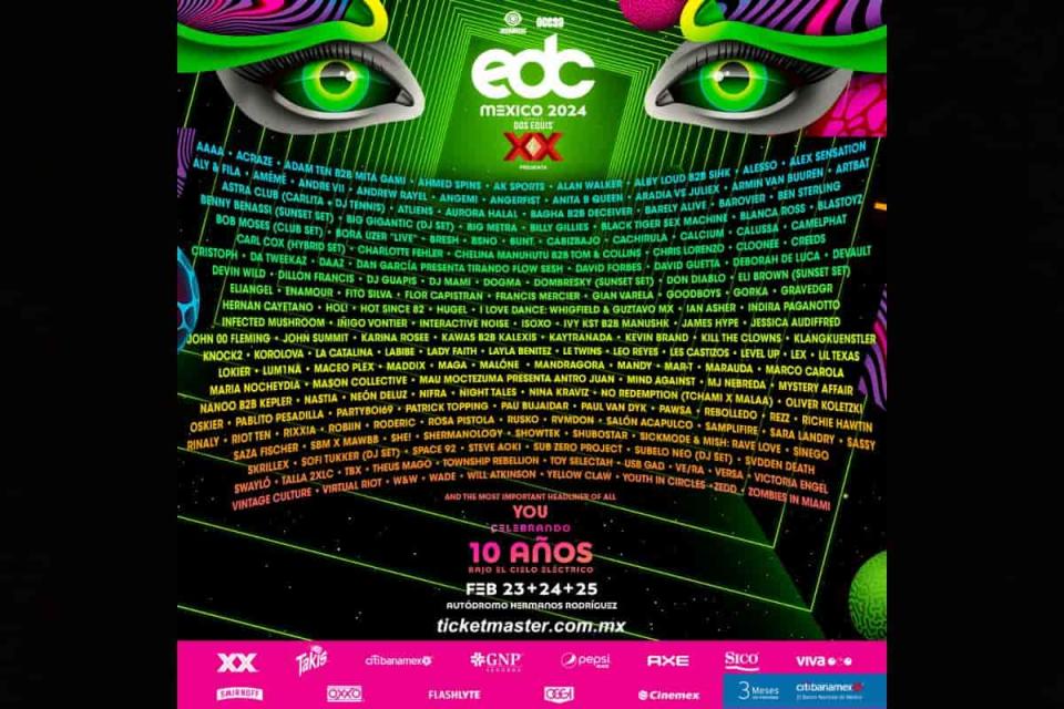 lineup edc méxico 2024