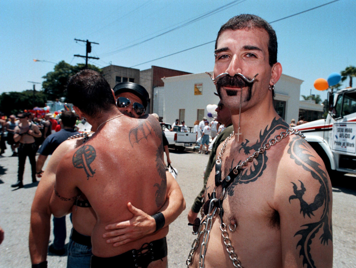 <p>File image: Members of  a gay group at the 29Th Annual Gay and Lesbian Pride Celebration in 1999 In West Hollywood, California</p>