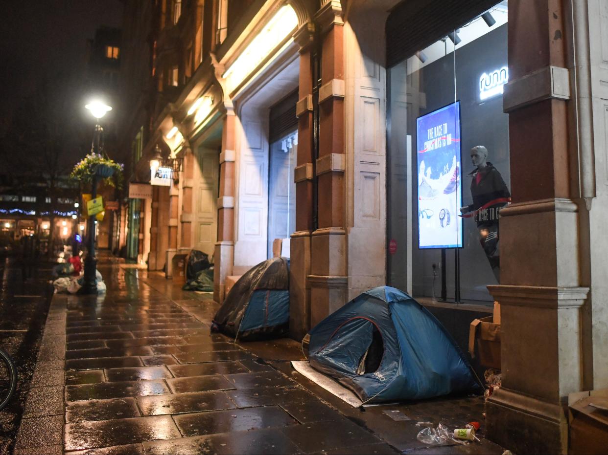 <p>Most people sleeping rough in England are male, aged over 26 years old and from the UK</p> (Getty)