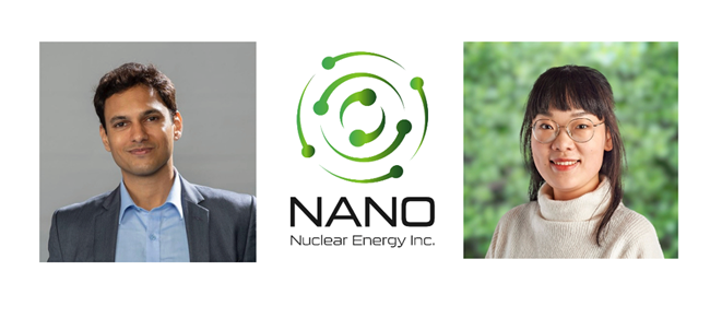 NANO Nuclear Energy Inc. Welcomes Anuj Dubey, Ph.D. and Congjin Ding, Ph.D. to its Nuclear Technical and Engineering Team.