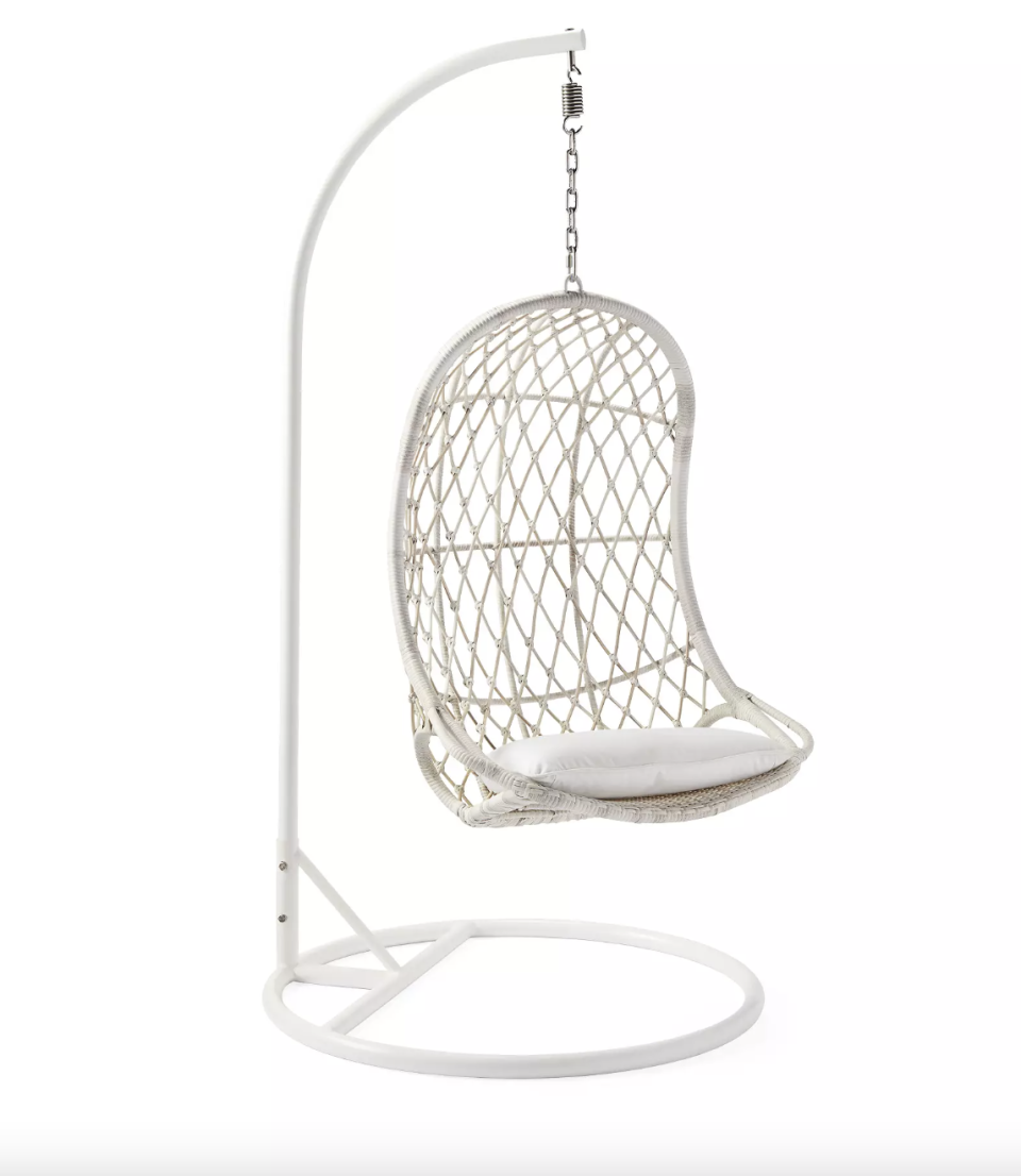 <p><a href="https://go.redirectingat.com?id=74968X1596630&url=https%3A%2F%2Fwww.serenaandlily.com%2Fproducts%2Fcapistrano-hanging-chair-w-bas%2F556487&sref=https%3A%2F%2Fwww.elledecor.com%2Fshopping%2Ffurniture%2Fg28497020%2Fbest-hanging-chairs%2F" rel="nofollow noopener" target="_blank" data-ylk="slk:Shop Now;elm:context_link;itc:0;sec:content-canvas" class="link ">Shop Now</a></p><p>Capistrano Hanging Chair and Stand</p><p>Serena & Lily</p><p>$1000.00</p><span class="copyright">Serena & Lily</span>