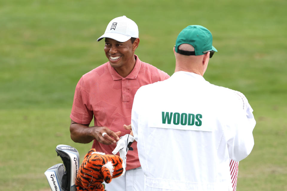 Tiger Woods always has a fine time at Augusta. (Jamie Squire/Getty Images)