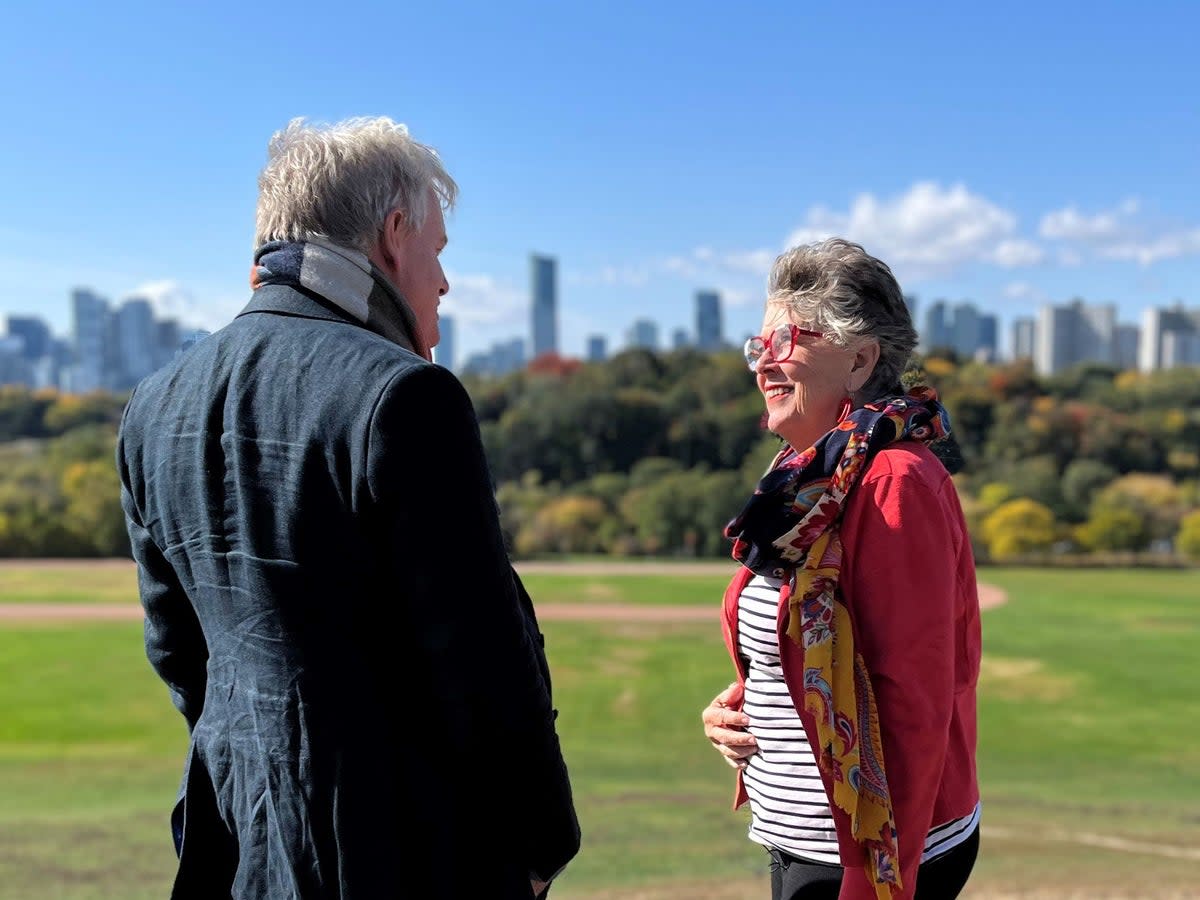 Danny Kruger and Prue Leith in ‘Prue and Danny’s Death Road Trip’ (Channel 4)