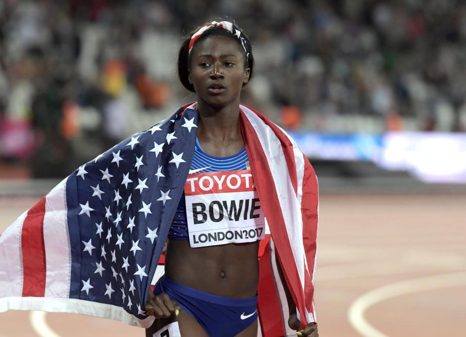 According to a report released last month by the Orange County Medical Examiner’s Office, U.S. Olympic track star Torie Bowie, 32, had a "well developed fetus" and was estimated to be eight months pregnant and in labor when she died.