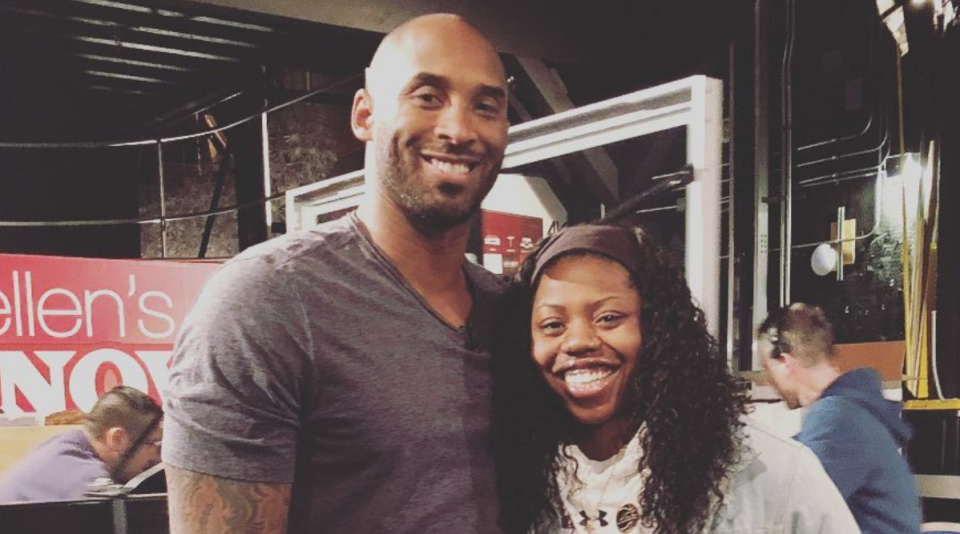 Kobe Bryant surprised the young college star in April 2018. He checked in with her ever since. (Arike Ogunbowale/Instagram)