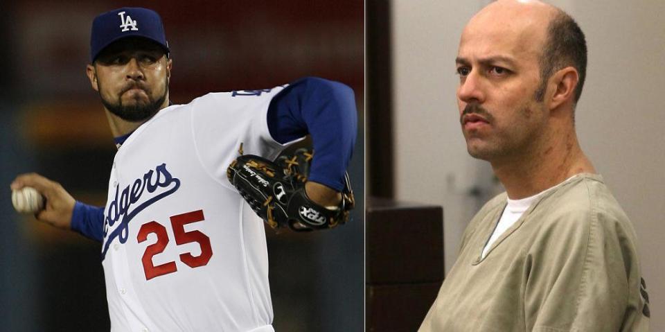 Esteban Loaiza’s look has changed a lot since his days as a respected MLB pitcher. (AP/San Diego Union-Tribune)