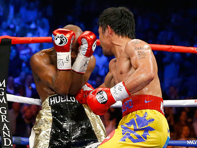 Mayweather's defensive prowess was on full display.