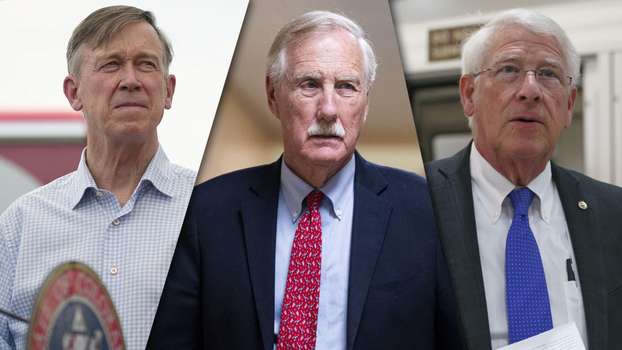Sens. John Hickenlooper, D-Colo., Angus King, I-Maine, and Roger Wicker, R-Miss.