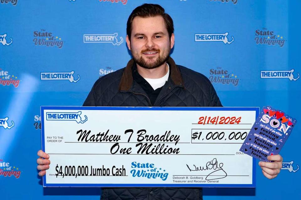 <p>Massachusetts State Lottery</p> Matthew Broadley.