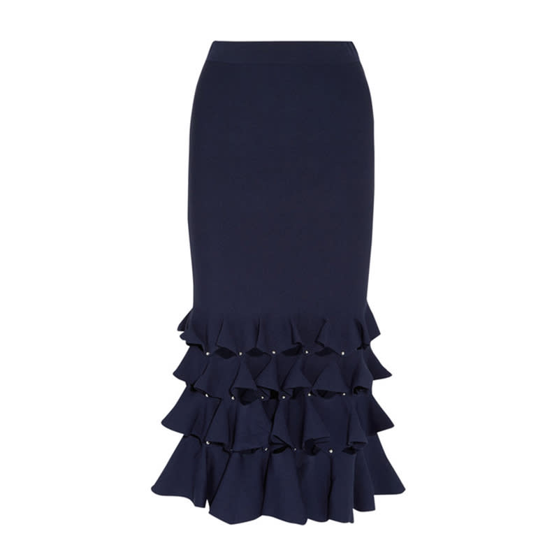 <a rel="nofollow noopener" href="http://rstyle.me/~a92fP" target="_blank" data-ylk="slk:Cutout Ruffled Knitted Midi Skirt, Jonathan Simkhai, $395;elm:context_link;itc:0;sec:content-canvas" class="link ">Cutout Ruffled Knitted Midi Skirt, Jonathan Simkhai, $395</a><p> <strong>Related Articles</strong> <ul> <li><a rel="nofollow noopener" href="http://thezoereport.com/fashion/style-tips/box-of-style-ways-to-wear-cape-trend/?utm_source=yahoo&utm_medium=syndication" target="_blank" data-ylk="slk:The Key Styling Piece Your Wardrobe Needs;elm:context_link;itc:0;sec:content-canvas" class="link ">The Key Styling Piece Your Wardrobe Needs</a></li><li><a rel="nofollow noopener" href="http://thezoereport.com/entertainment/celebrities/selena-gomez-justin-bieber-relationship-status/?utm_source=yahoo&utm_medium=syndication" target="_blank" data-ylk="slk:Selena Gomez And Justin Bieber Are Reportedly Back Together;elm:context_link;itc:0;sec:content-canvas" class="link ">Selena Gomez And Justin Bieber Are Reportedly Back Together</a></li><li><a rel="nofollow noopener" href="http://thezoereport.com/entertainment/culture/kim-kardashian-jennifer-lawerence-jimmy-kimmel-interview/?utm_source=yahoo&utm_medium=syndication" target="_blank" data-ylk="slk:Kim Kardashian And Jennifer Lawrence Becoming BFFs Is Honestly Exactly What 2017 Needs;elm:context_link;itc:0;sec:content-canvas" class="link ">Kim Kardashian And Jennifer Lawrence Becoming BFFs Is Honestly Exactly What 2017 Needs</a></li> </ul> </p>