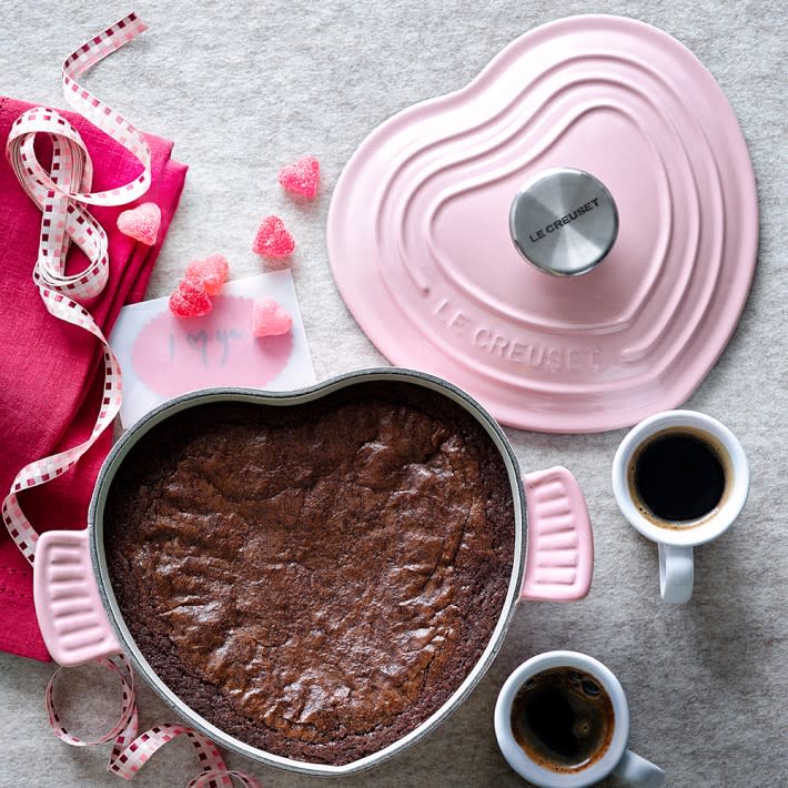 A heart-shaped Le Creuset, and everything else you need for a Valentine’s Day feast