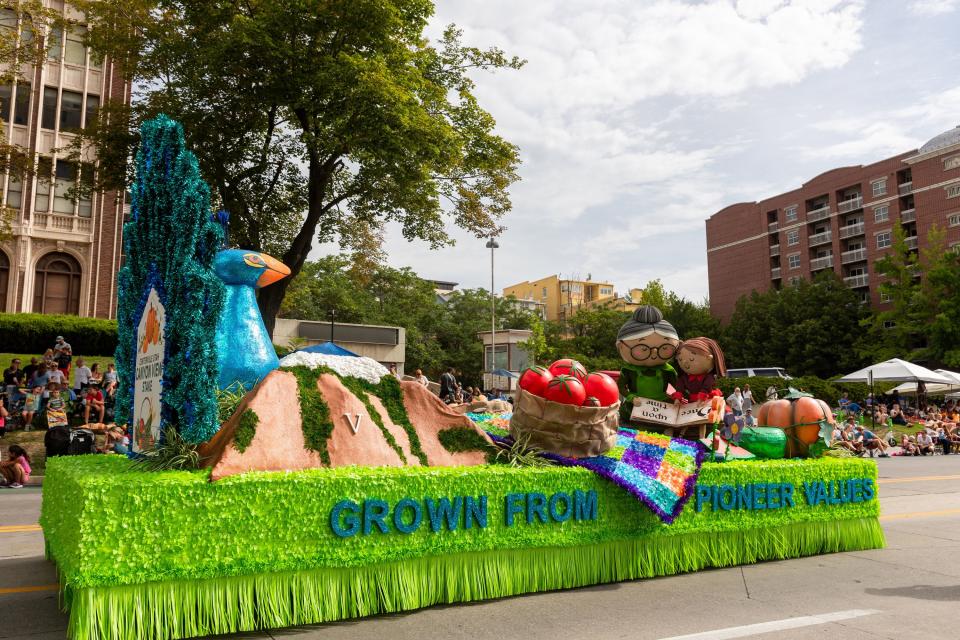 A float made by the Canyon View Stake at the annual Days of ’47 Parade in Salt Lake City on Monday, July 24, 2023. | Megan Nielsen, Deseret News