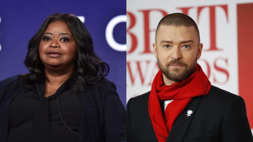 Octavia Spencer et Justin Timberlake - Alberto E. Rodriguez - Getty Images North America - Getty Images via AFP /  Tolga Akmen - AFP