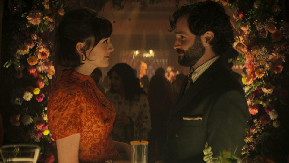 (L-R) Charlotte Ritchie, Penn Badgley in 'You' season four