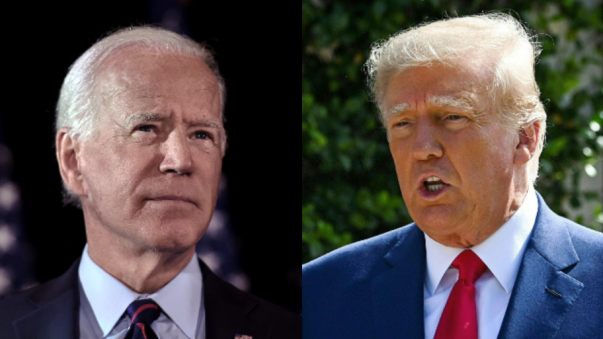 Joe Biden, ici dans le Delaware en septembre 2019, est au cœur d’une affaire qui rappelle la perquisition spectaculaire en août chez Donald Trump (ici en Floride en novembre).