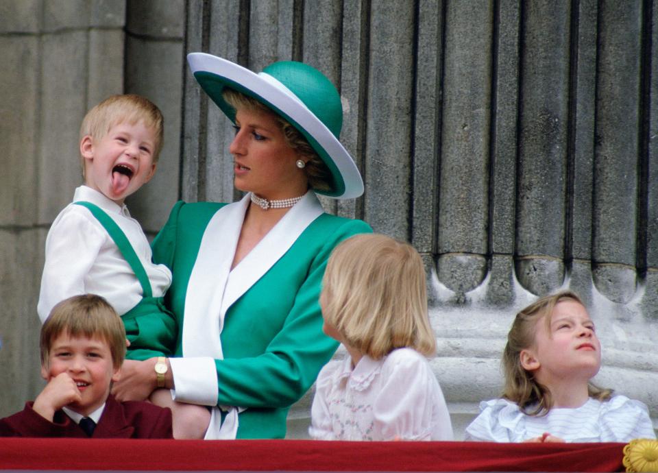 Prince Harry and Diana 1988